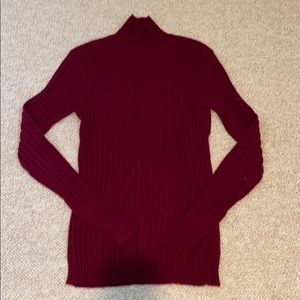 Saks Fifth Avenue label burgundy cashmere sweater